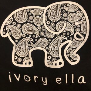 Black ivory ella long sleeve top